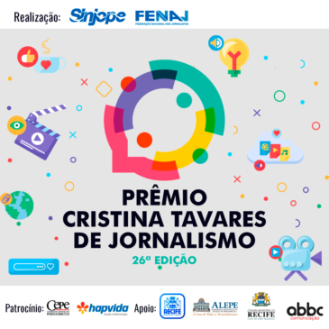 Sinjope e FENAJ abrem inscrições para o Prêmio Cristina Tavares e o 2º Prêmio de Jornalismo Cultural